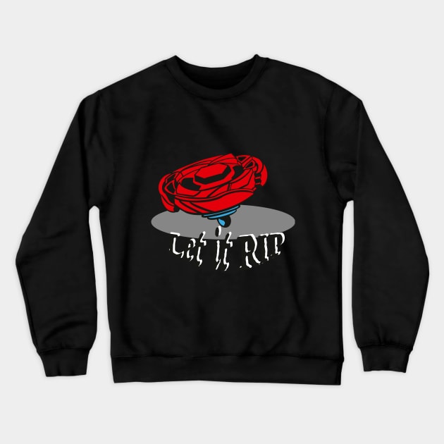 beyblade red Crewneck Sweatshirt by Lins-penseeltje